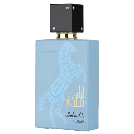 Lattafa Lail Maleki Moroccan Perfume – Blue in front side