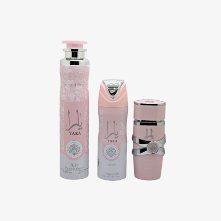 Lattafa Yara Women's 3-Piece Gift Set — EDP, Deodorant & Air Freshener